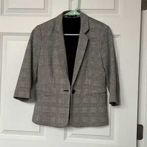 Express Blazer - gray plaid